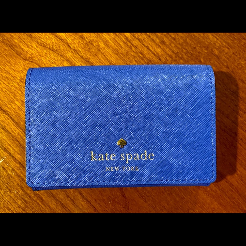 Kate Spade Card Wallet in Ocean Blue